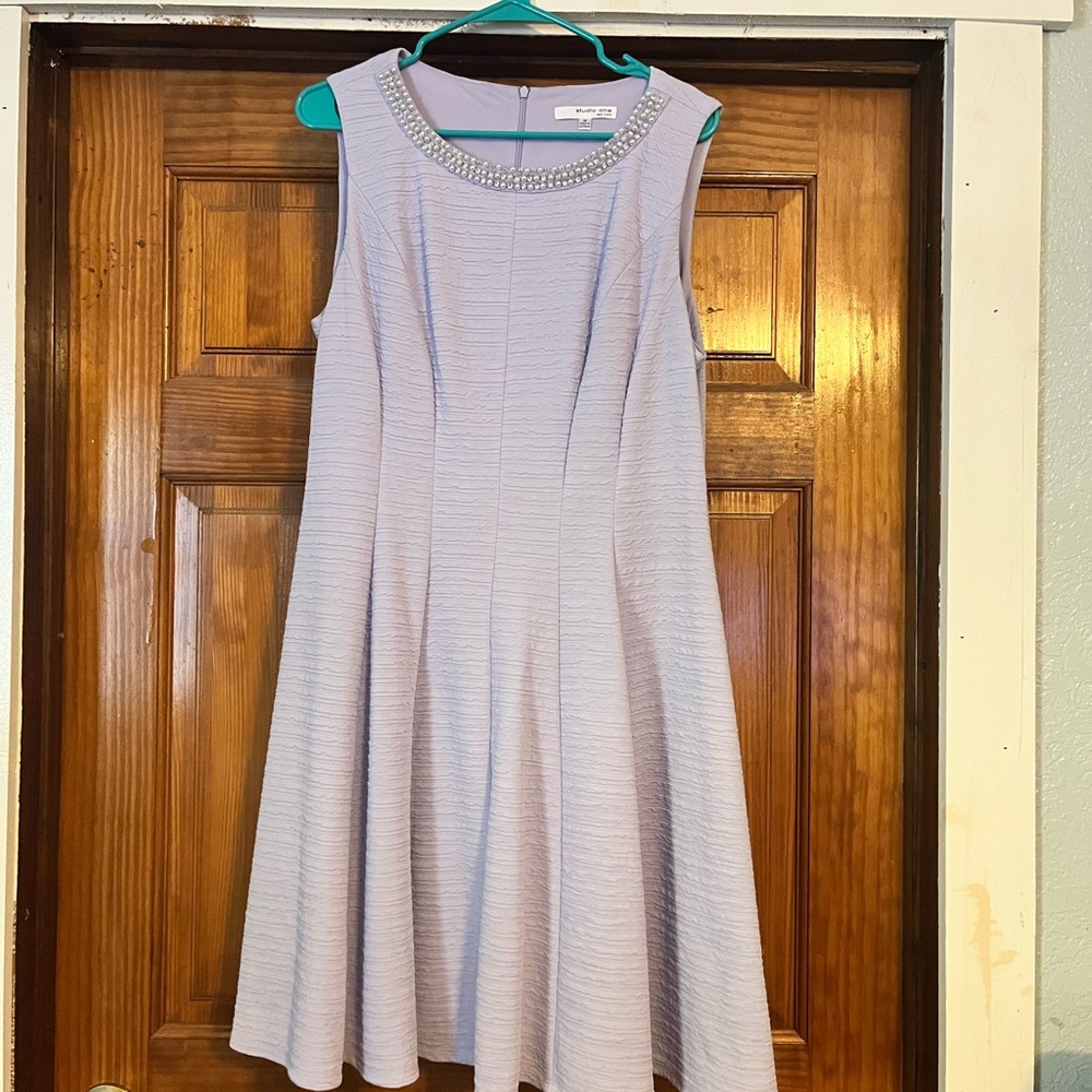 Studio One Light Purple Sleeveless Midi Dress